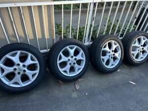 17インチ トヨタ純正 50系 215/55R17 エスティマ　タイヤアルミホイール【4本セット】スタッドレス DUNLOP WM03