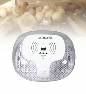 自動卵ひっくり返しLED エッグキャンドル360 度クリアビュー自動水添加と温度制御、自動転卵16 個の卵インキュベーター (米国プラグ 110V)