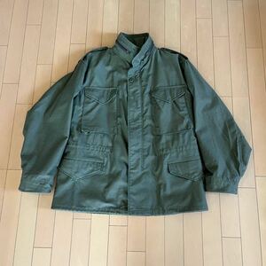 ビンテージM-65 4thフィールドジャケットビスロンジッパーUS ARMY 80s MEDIUM SHORT アーミー 米軍実物 VINTAGE/ライナーセット