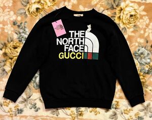 GUCCI × THE NORTH FACE コットン　トレーナー イタリア製　Sサイズ　極美品