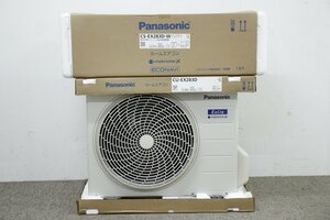 未使用保管品 Panasonic パナソニック CS-EX283D-W/CU-EX283D ルームエアコン 主に10畳用 ECONAVI ナノイーX 2023年製 12-E044X/1/A1B1