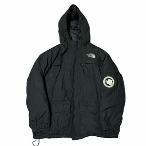 1スタ 90S THE NORTH FACE ノースフェイス ダウンジャケット ANTARCTICA McMURDO STATION XL 状態難あり マウンテンパーカー ブラック 