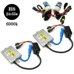  thin type HID kit 24V 55W 6000K H8 free shipping 