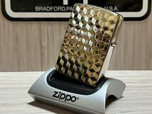 大量出品中!【希少】新品未使用 2015年製 Zippo Armor 'Geometric Pattern' 両面加工 幾何学模様 アーマー ジッポー 喫煙具 オイルライター_画像8