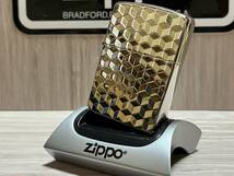 大量出品中!【希少】新品未使用 2015年製 Zippo Armor 'Geometric Pattern' 両面加工 幾何学模様 アーマー ジッポー 喫煙具 オイルライター_画像2