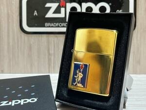 大量出品中!【希少】新品未使用 2012年製 Zippo Armor 'DRUNK' 酔っ払い デザイン ゴールドカラー メタル貼り アーマー ジッポー 喫煙具