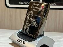 大量出品中!!【希少】新品未使用 2002年製 Zippo 'Merry Christmas 2002' クリスマス限定 サンタクロース デザイン ジッポー 喫煙具_画像4