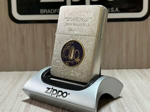 大量出品中!!【希少】レア 新品未使用 1989年製 Zippo '竹林図鍔' 80's 日本刀 つば ヴィンテージ シリアルナンバーNo.0322 ジッポー