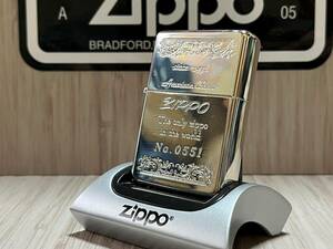 大量出品中!!【希少】レア 新品未使用 1991年製 Zippo 'Silver Color Flat Top' 90's 1937 レプリカ フラットトップ シリアルNo.0551