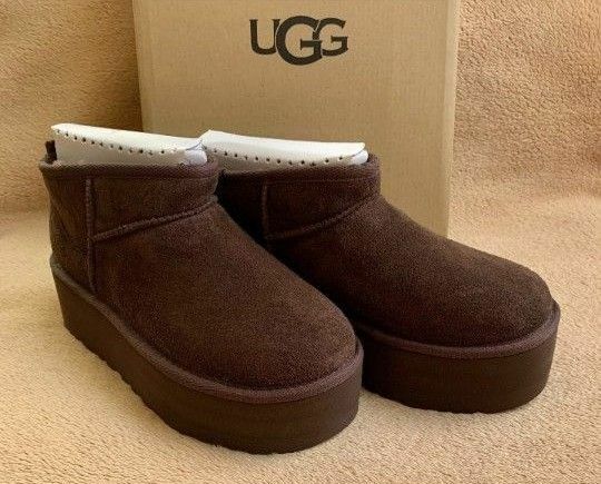 UGG ウルトラミニ プラットフォーム ダークブラウン 23cm 完売品