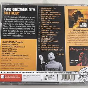 【ほぼ新品CD】songs for distingue lovers (body and soul)/billie holiday/ビリー・ホリデイ【日本盤】2LP in 1CDの画像4