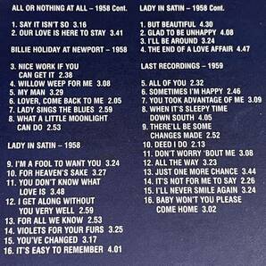 【美品CD4枚組】billie holiday vol.2 seven classic albums/ビリー・ホリデイ【輸入盤】7枚のオリジナル・アルバムを4CDにパッケージの画像4