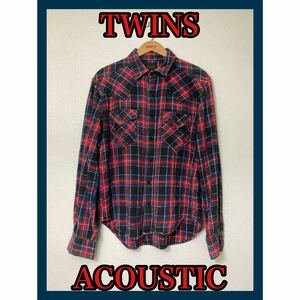 TWINS ACOUSTIC チェックシャツ ツインズアコースティックネルシャツ 長袖