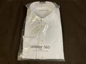 atelier365　UOMO◆ワイシャツ/カッターシャツ　長袖　LLサイズ/43-84cm◆未開封/長期自宅保管