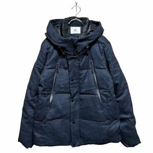 * laundry Press ending * tk Takeo Kikuchi Tec design f-teto down jacket diagonal Zip sizeM[1609]