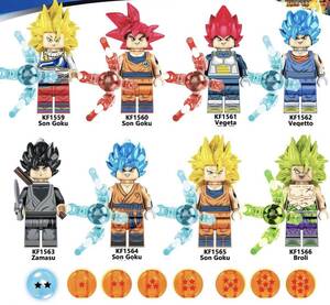 8体セット ドラゴンボール　ブロック ミニフィグ レゴ LEGO 互換 ミニフィギュア　w