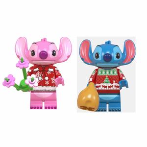 2体セット　　スティッチ ミニフィグ ブロック　LEGO レゴ　互換　ミニフィギュア　eh