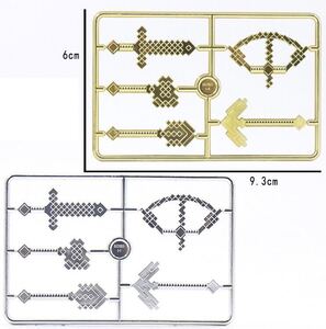 2点セット　メタル光沢仕様　マインクラフト　武器　ミニフィグ ブロック LEGO レゴ　互換 ミニフィギュア ed