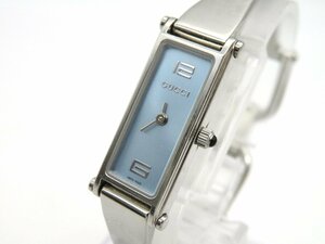◆1円□ジャンク□　グッチ　1500L　　ブルーシェル　クオーツ　レディース　腕時計　　G56807