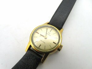 ◆1円□ジャンク□　オメガ　　ジュネーブ　ゴールド　手巻き　レディース　腕時計　　H12206
