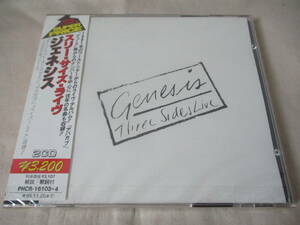 GENESIS Three Sides Live ‘93(original ’82) 新品未開封 国内初CD化 1981年ワールド・ツアー収録 ２枚組 全１５曲