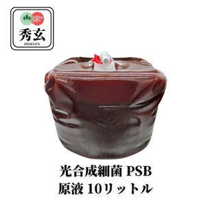 【原液】秀玄 光合成細菌 PSB 原液 10リットル 園芸 農業 畜産 観賞魚飼育や培養の種菌に