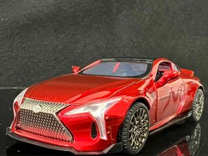 レクサス LEXUS LC500 レッド ミニカー 1/32　H138