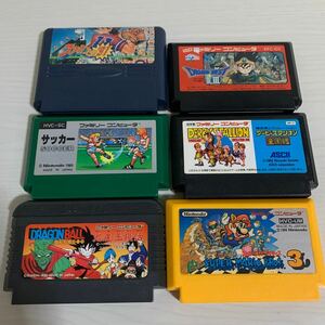 ◆ 任天堂　ファミリーコンピュータ ファミコンソフト 6種まとめて　スーパーマリオ　ドラクエ ダビスタ　ファミスタ　ドラゴンボール他