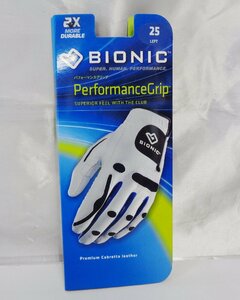 新品未使用■BIONIC パフォーマンスグリッププロ グローブ GXML25■ 左手用 ホワイト■25cm