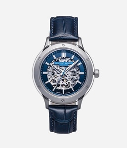  Hunting World HUNTING WORLD skeleton sapphire case self-winding watch 43mm blue HW030SNV[ Japan regular goods ]