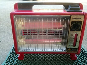 売り切り☆1円～　昭和レトロ　ナショナル National ニコニコファンヒーター スチーム FE-8A4 (400W/800W)　電気ストーブ　転倒オフ付き　