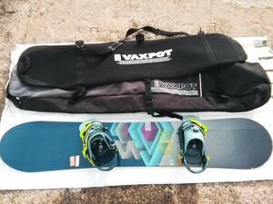 【訳あり】BURTON バートン 　スノーボード板　実寸約151cm 　ソフトケース VAXPOT付き　ジャンク品　(az)