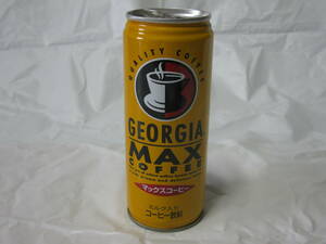 【平成レトロ】ジョージア マックスコーヒー 空き缶 スチール 利根コカ・コーラ GEORGIA MAX COFFEE 2002年