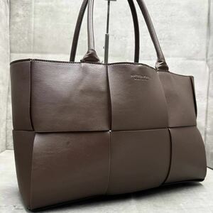 1円■現行品■ BOTTEGAVENETA ボッテガヴェネタ スモール アルコ イントレ トートバッグ ビジネスバッグ A4◎ 大容量 肩掛け◎ 本革 メンズ