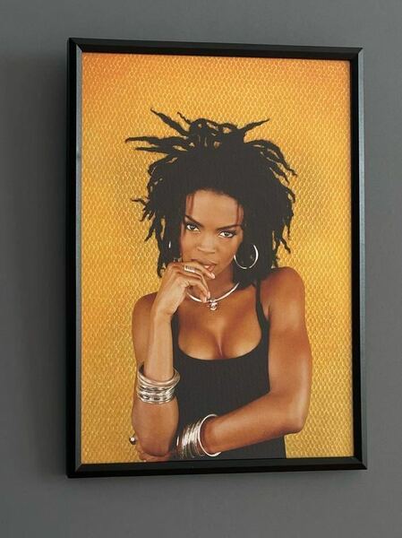 【額付き】A4アートポスター Lauryn Hill ローリンヒル hip hop インテリア The Fugees L019