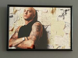 【額付き】A4アートポスター EMINEM 8mile エミネム hip hop ヒップホップ Slim Shady rap ラップ E009