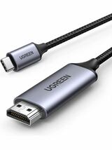 UGREEN USB Type C HDMI 変換ケーブル 【4K@60Hz/1.5m】 Thunderbolt 3ナイロン編み MacBook/MacBook Air/MacBook 1.5M DisplayPort 音声 _画像1