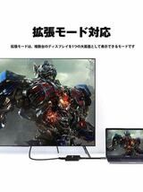 Hy+ Type-C to HDMI 変換アダプター HY-TCHD8 4K映像対応(Xperia5ii Xperia1ii AQUOS R5G arrows 5G Galaxy iPhone15 対応_画像6