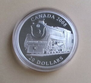 カナダ発行 カナディアン パシフィック ロイヤル・ハドソン １オンス ２０ドル プルーフ純銀コイン １点 未使用美品