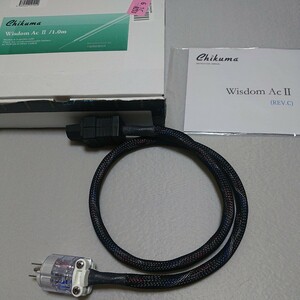 チクマ 電源ケーブル wisdom AC2 美品