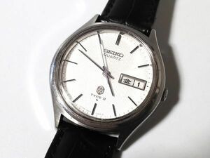 【St2】SEIKO/セイコー◇TYPEⅡ/タイプⅡ/0903-7030/QMR010/諏訪09系◇1976年製♂QZ/新品ベルト/美品