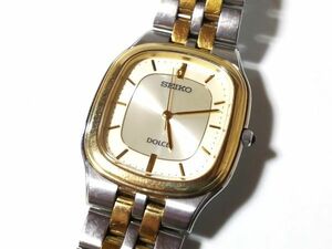 【Di4】SEIKO/セイコー◇DOLCE/ドルチェ/8J41-0AA0/SACM130◇2003年製♂年差3針クオーツ/コンビ/美品