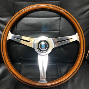 １円スタート！昭和の美品！NARDI CLASSIC ・ナルディ クラシック ・ウッドステアリング ・当時物・旧車