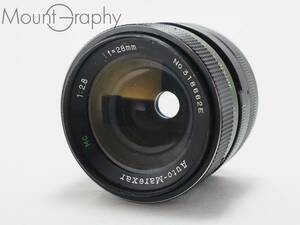 ★実用美品★ Auto-Marexar MC 28mm F2.8 ★完動品★同梱可 M42マウント(Pentax MF) #i4408