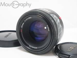 ★良品★ MINOLTA ミノルタ AF 50mm F1.7 ★完動品★同梱可 #i4860