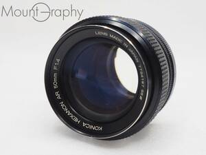 ★実用美品★ KONICA コニカ HEXANON AR 50mm F1.4 ★完動品★同梱可 #i5029