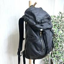 【美品】最高品質 visvim Ballistic Coating BackPack 25L バックパック ブラック / バリスティックナイロン 防水コーティング 黒_画像4