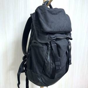 【難あり】visvim × SOPHNET. Ballistic BackPack 25L バックパック BLACK ブラック / バリスティックナイロン×レザー 黒【中古】