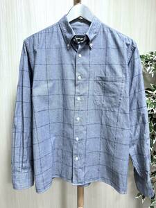 SOPHNET. 長袖BDシャツ Lサイズ FOOTBALL IS BEAUTIFUL SHIRT シャンブレーシャツ【中古】