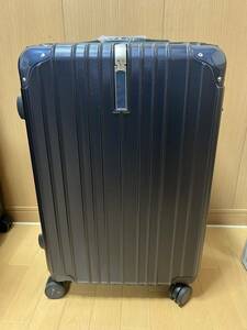  with translation suitcase Carry case carry bag navy TSA dial lock key none M size 4-7. light weight double caster 